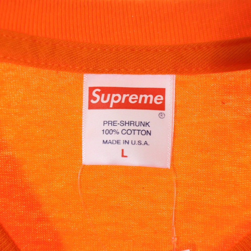 SUPREME(シュプリーム) 20AW Box Logo L/S Tee ボックスロゴ クルーネック ロングスリーブ 長袖Tシャツ オレンジ