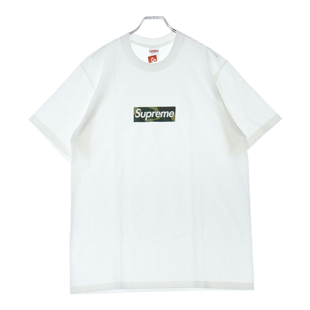 SUPREME(シュプリーム) 23AW Box Logo Tee Camo カモフラージュ 迷彩 ボックスロゴ クルーネック 半袖Tシャツ カットソー ホワイト