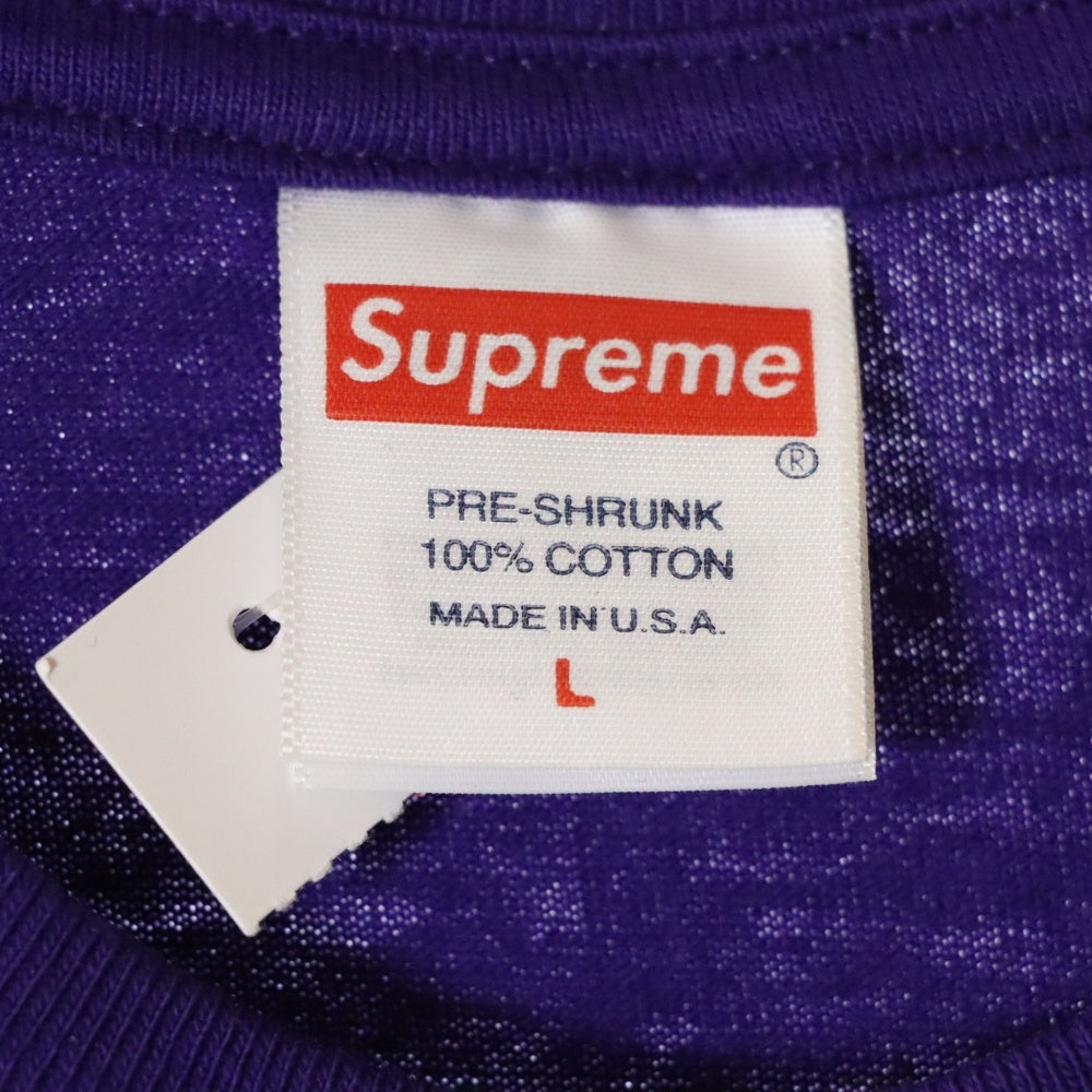 SUPREME(シュプリーム) 23AW Box Logo Tee Camo カモフラージュ 迷彩 ボックスロゴ クルーネック 半袖Tシャツ カットソー パープル
