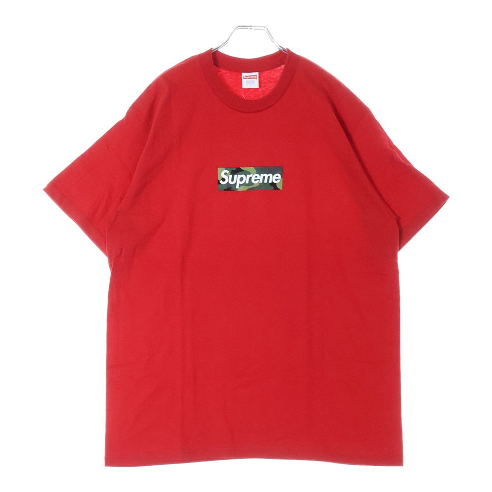 SUPREME(シュプリーム) 23AW Box Logo Tee Camo カモフラージュ 迷彩 ボックスロゴ クルーネック 半袖Tシャツ カットソー レッド