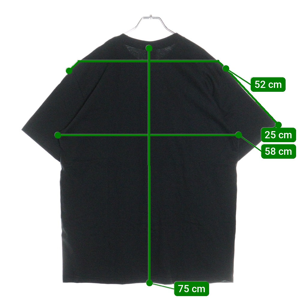 SUPREME(シュプリーム) 21SS×KAWS Chalk Logo Tee カウズ チョーク ボックスロゴ クルーネック 半袖Tシャツ カットソー ブラック