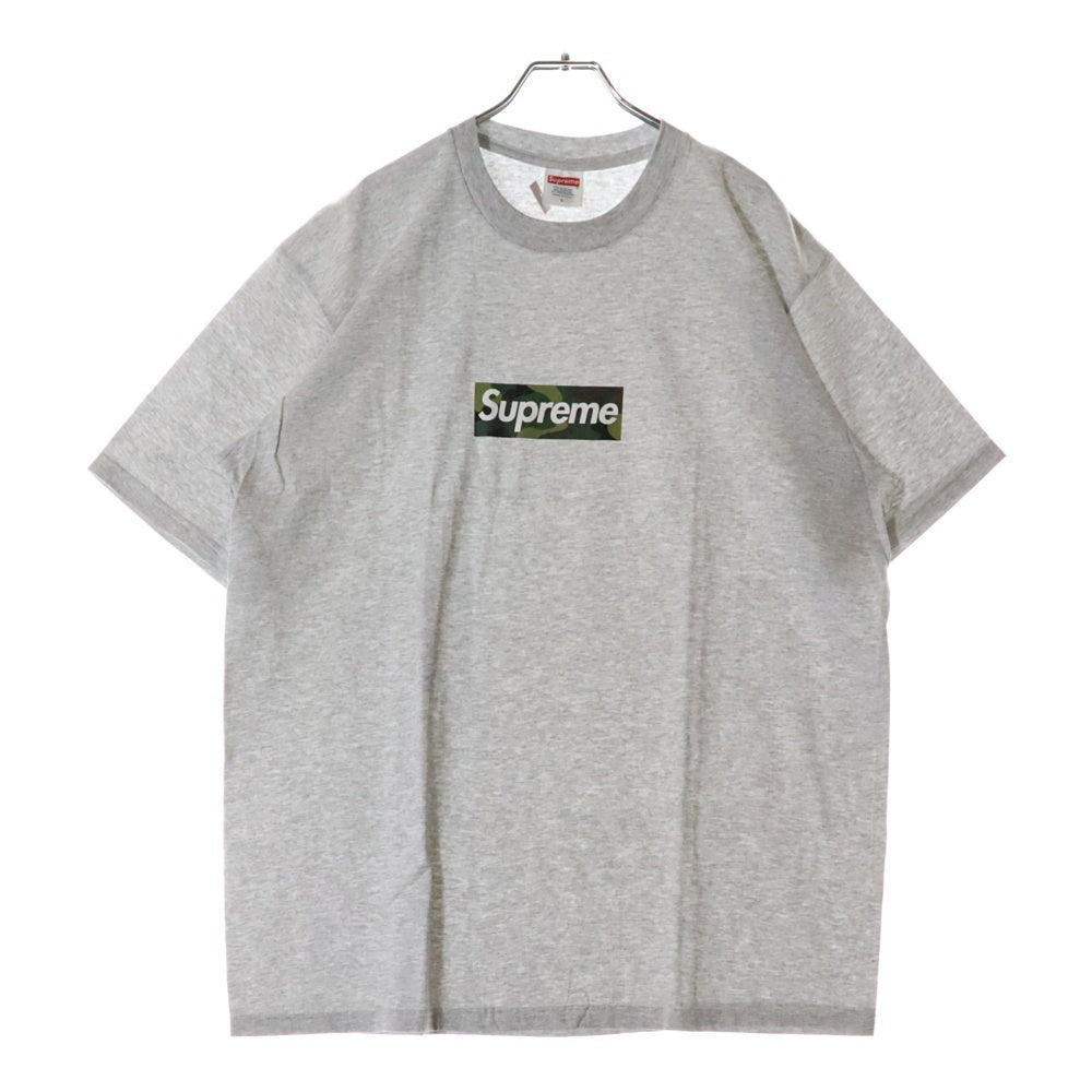 SUPREME(シュプリーム) 23AW Box Logo Tee Camo カモフラージュ 迷彩 ボックスロゴ クルーネック 半袖Tシャツ カットソー ライトグレー