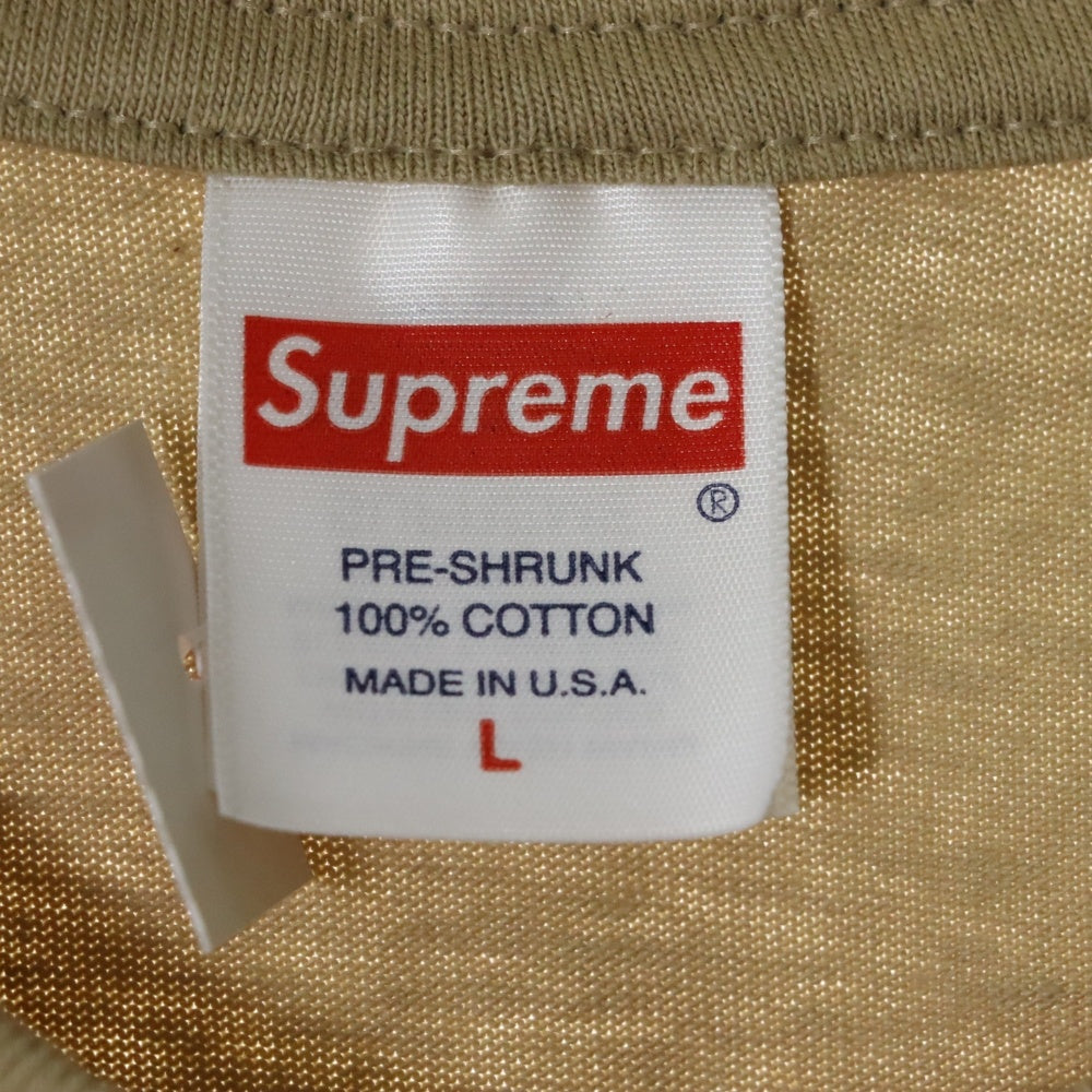 SUPREME(シュプリーム) 23AW Box Logo Tee Camo カモフラージュ 迷彩 ボックスロゴ クルーネック 半袖Tシャツ カットソー ベージュ