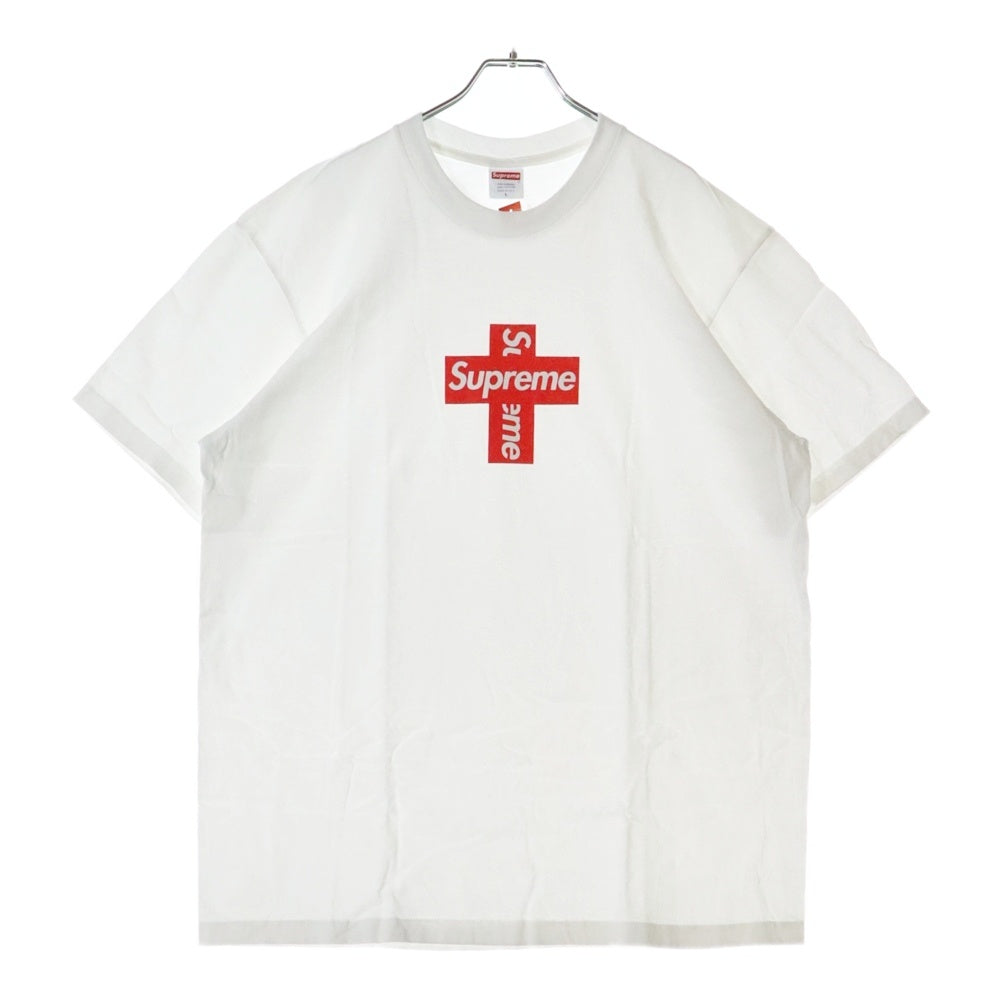 SUPREME(シュプリーム) 20AW Cross Box Logo Tee クロス ボックスロゴ クルーネック 半袖Tシャツ カットソー ホワイト