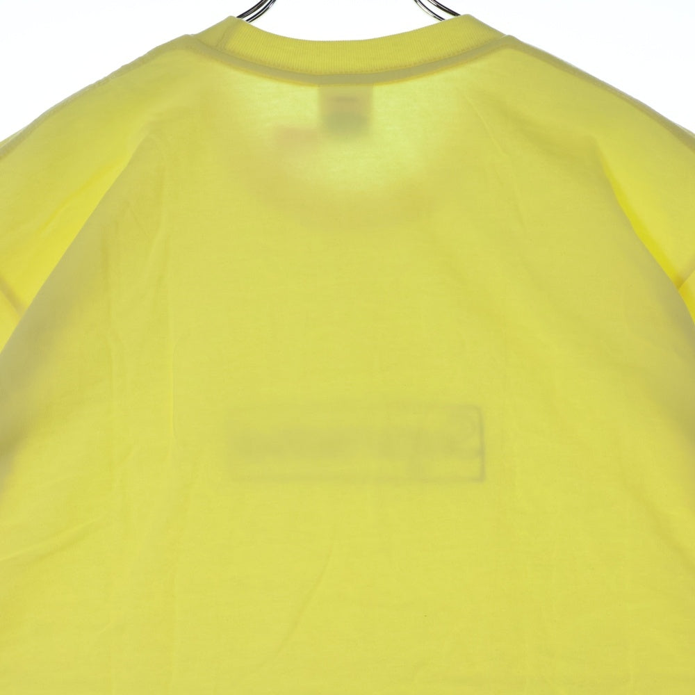 SUPREME(シュプリーム) 21SS×KAWS Chalk Logo Tee カウズ チョーク ボックスロゴ クルーネック 半袖Tシャツ カットソー イエロー