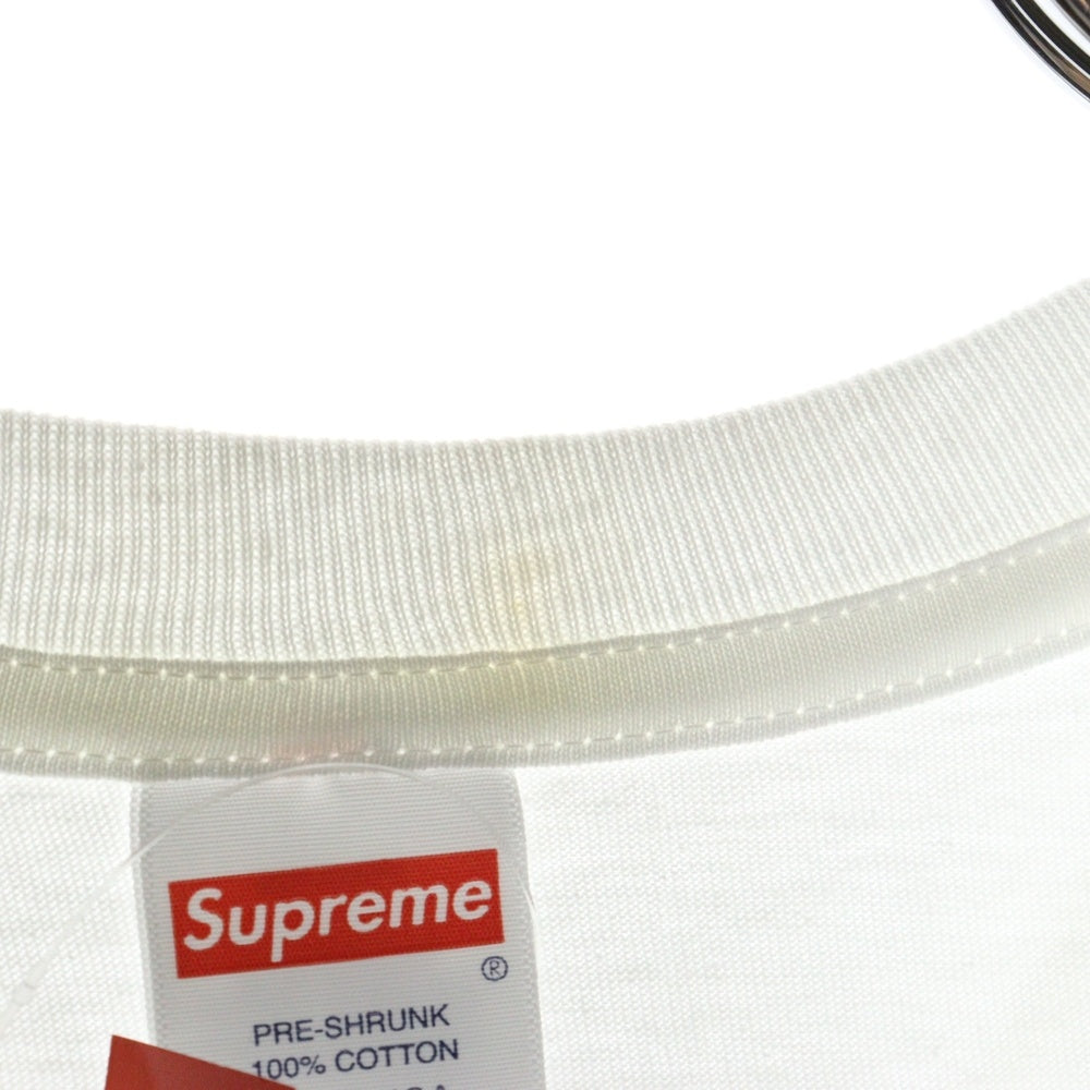 SUPREME(シュプリーム) 21SS×KAWS Chalk Logo Tee カウズ チョーク ボックスロゴ クルーネック 半袖Tシャツ カットソー ホワイト