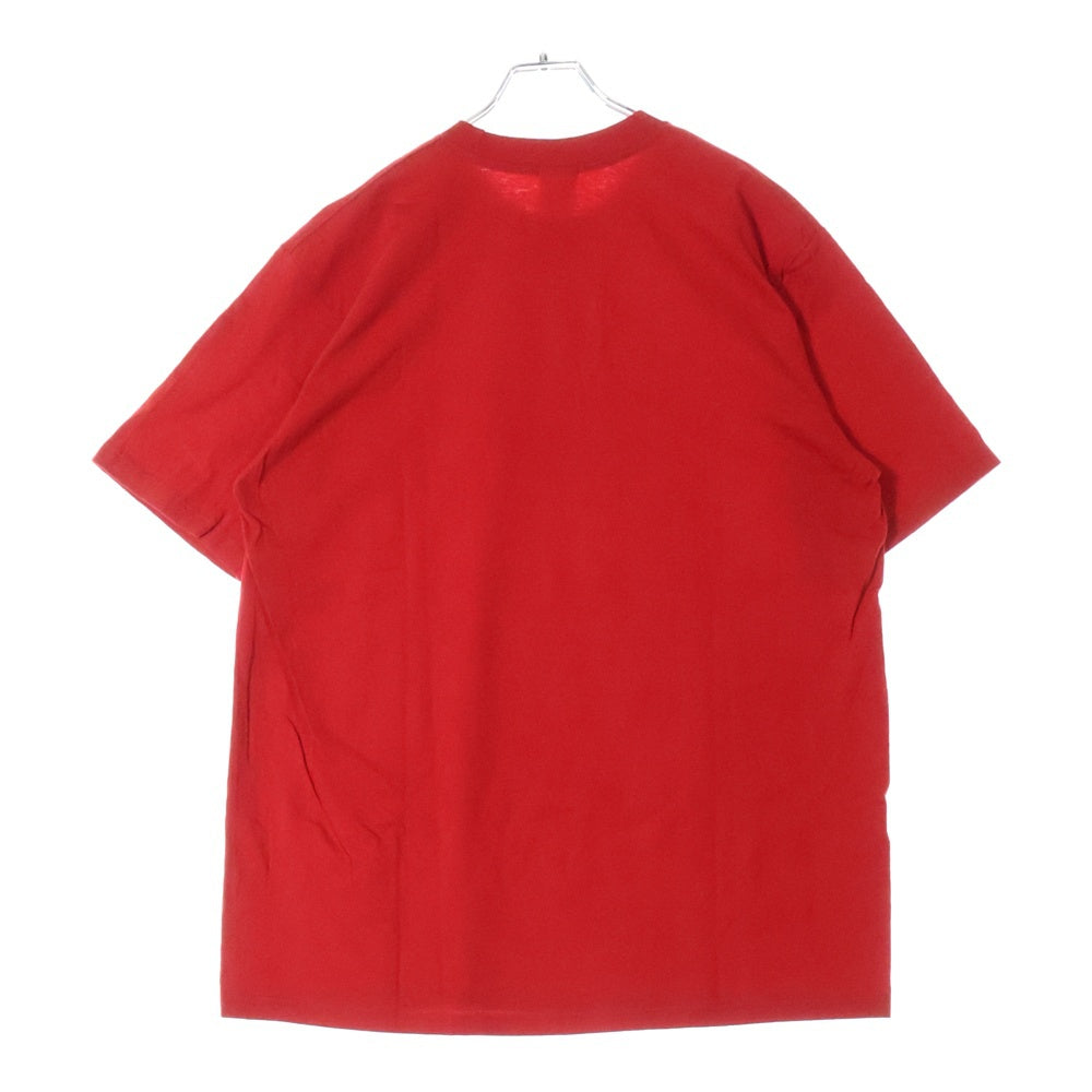SUPREME(シュプリーム) 21SS×KAWS Chalk Logo Tee カウズ チョーク ボックスロゴ クルーネック 半袖Tシャツ カットソー レッド