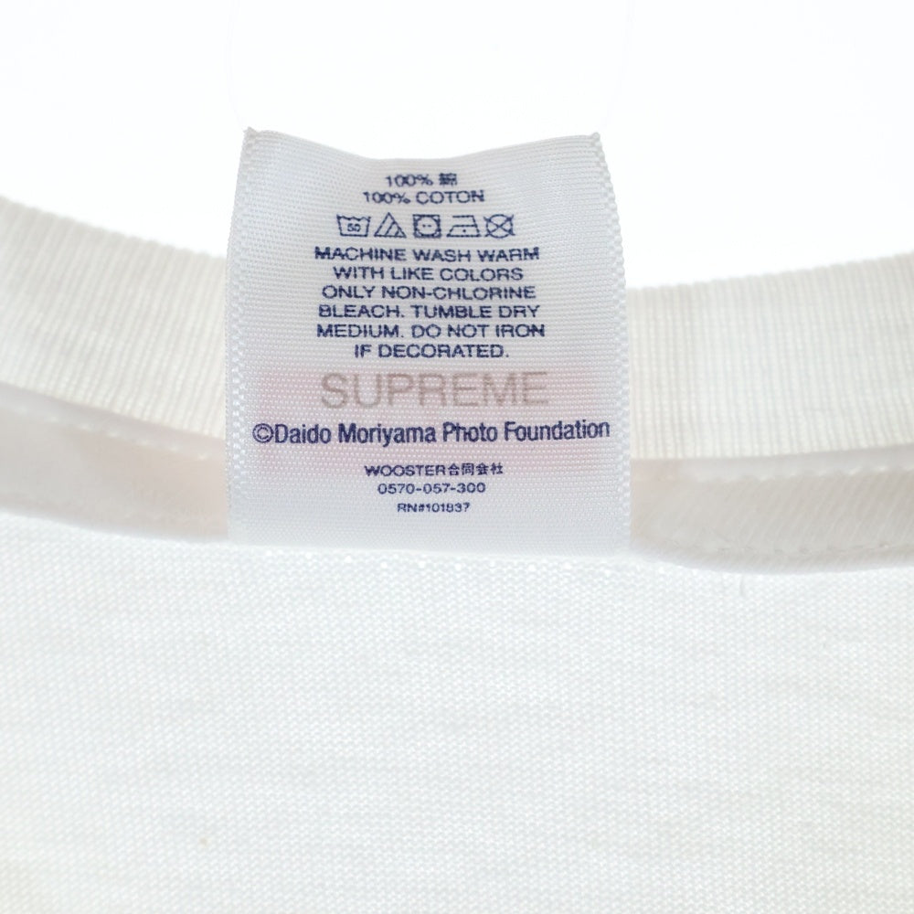 SUPREME(シュプリーム) 22SS Daido Moriyama Dog Tee 森山大道 ドッグ フォトプリント クルーネック 半袖Tシャツ カットソー ホワイト