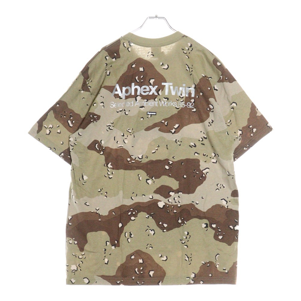 SUPREME(シュプリーム) 25SS Aphex Twin Ambient Works Tee エイフェックス ツイン アンビエントワークス プリント カモ 迷彩 クルーネック 半袖Tシャツ カットソー カーキ