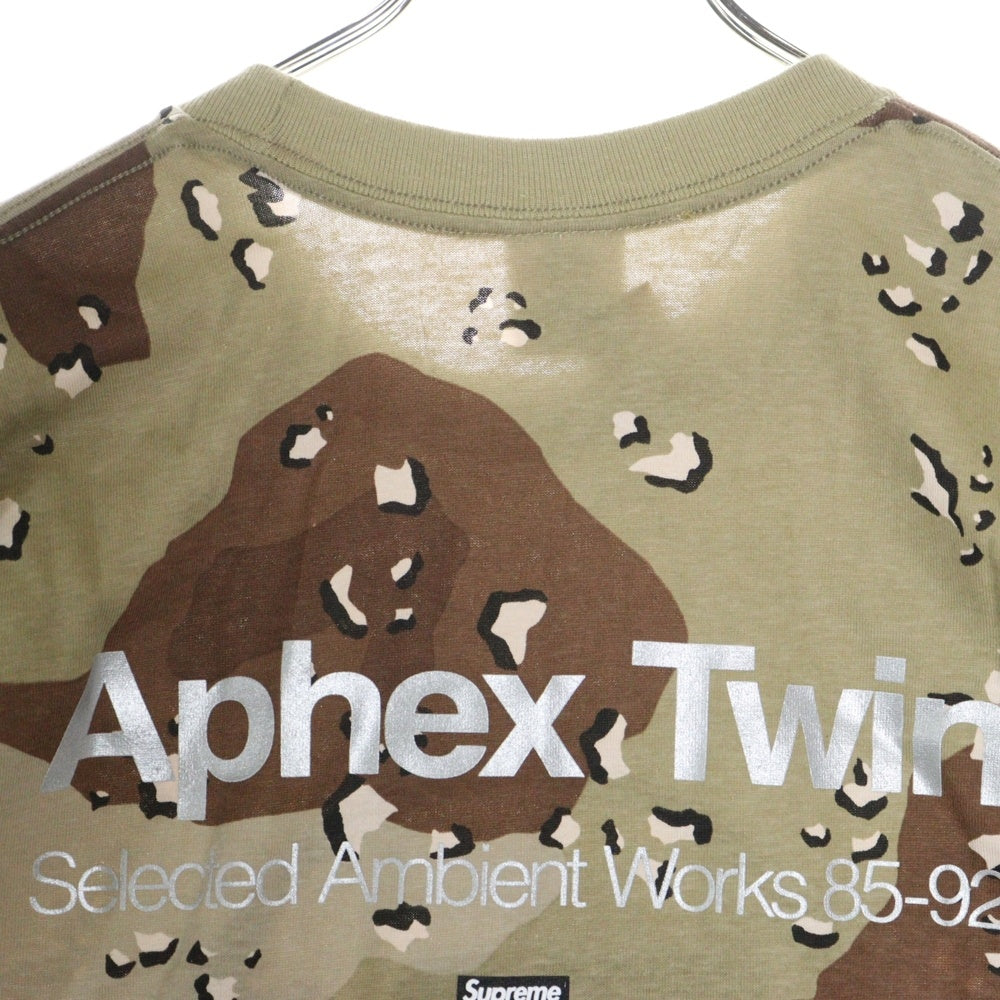 SUPREME(シュプリーム) 25SS Aphex Twin Ambient Works Tee エイフェックス ツイン アンビエントワークス プリント カモ 迷彩 クルーネック 半袖Tシャツ カットソー カーキ