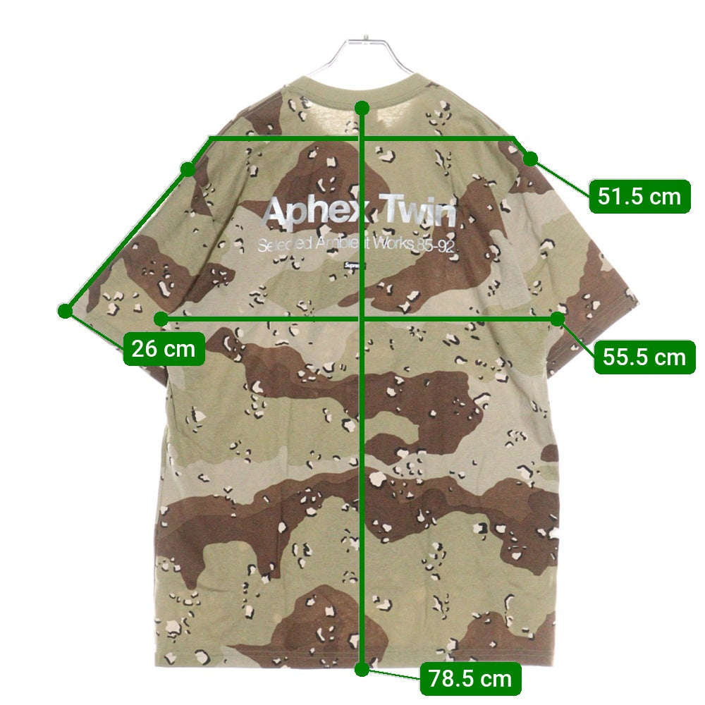 SUPREME(シュプリーム) 25SS Aphex Twin Ambient Works Tee エイフェックス ツイン アンビエントワークス プリント カモ 迷彩 クルーネック 半袖Tシャツ カットソー カーキ
