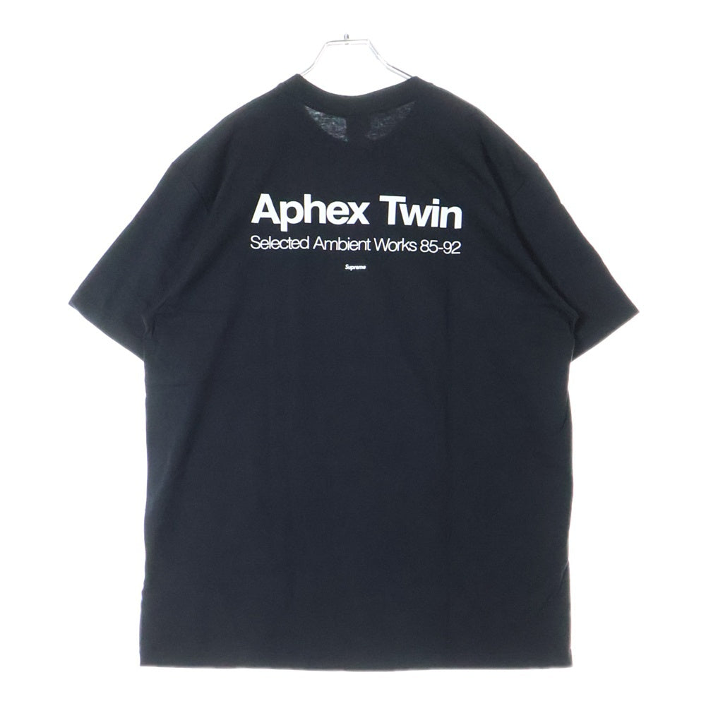 SUPREME(シュプリーム) 25SS Aphex Twin Ambient Works Tee エイフェックス ツイン アンビエントワークス プリント クルーネック 半袖Tシャツ カットソー ブラック