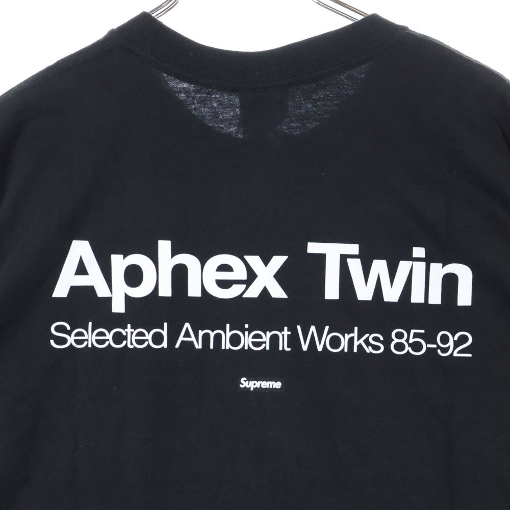 SUPREME(シュプリーム) 25SS Aphex Twin Ambient Works Tee エイフェックス ツイン アンビエントワークス プリント クルーネック 半袖Tシャツ カットソー ブラック