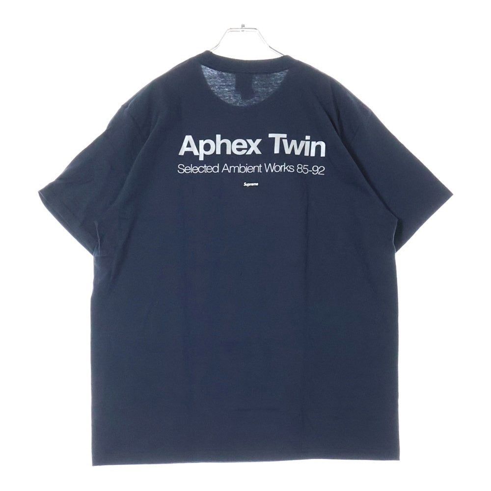 SUPREME(シュプリーム) 25SS Aphex Twin Ambient Works Tee エイフェックス ツイン アンビエントワークス プリント クルーネック 半袖Tシャツ カットソー ネイビー
