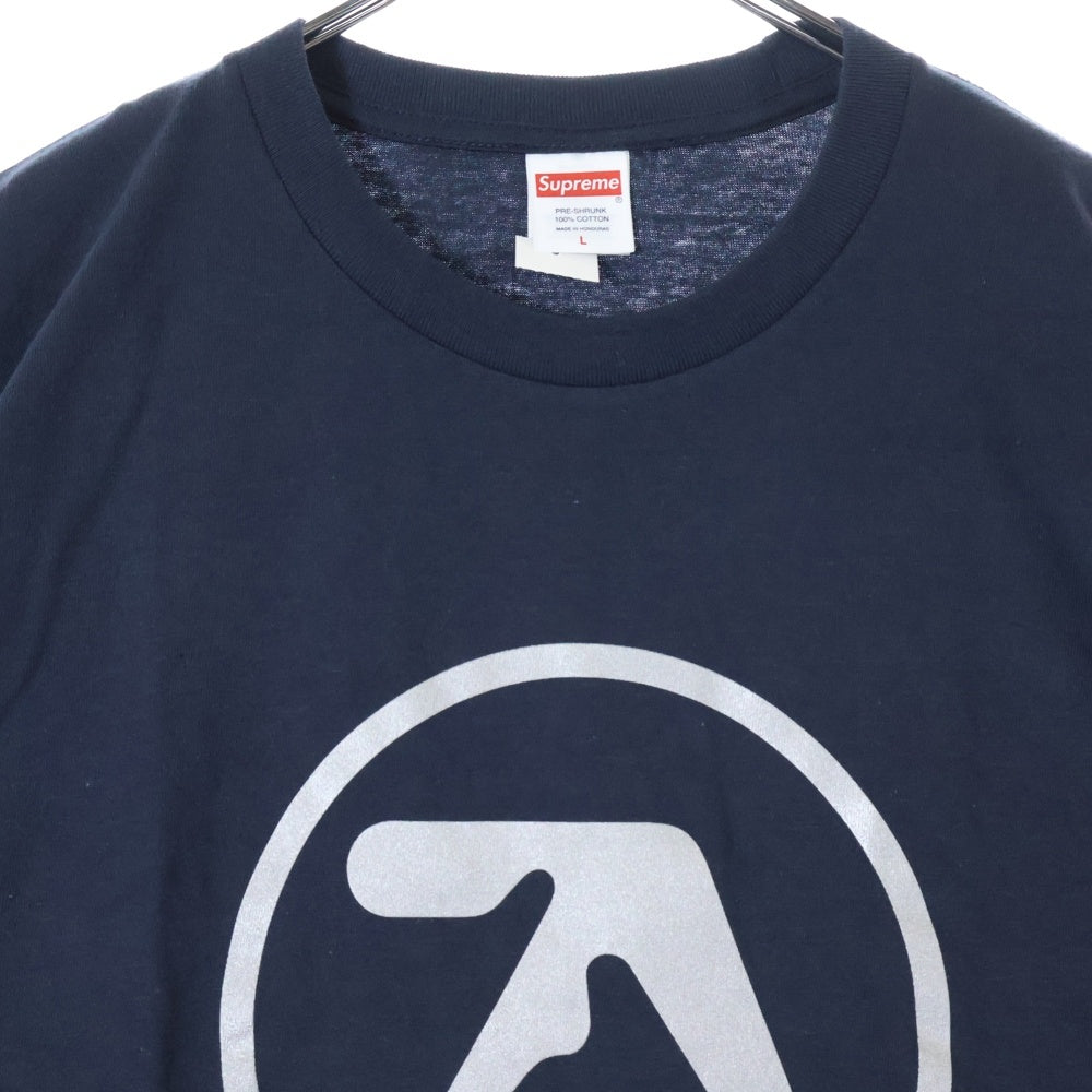 SUPREME(シュプリーム) 25SS Aphex Twin Ambient Works Tee エイフェックス ツイン アンビエントワークス プリント クルーネック 半袖Tシャツ カットソー ネイビー