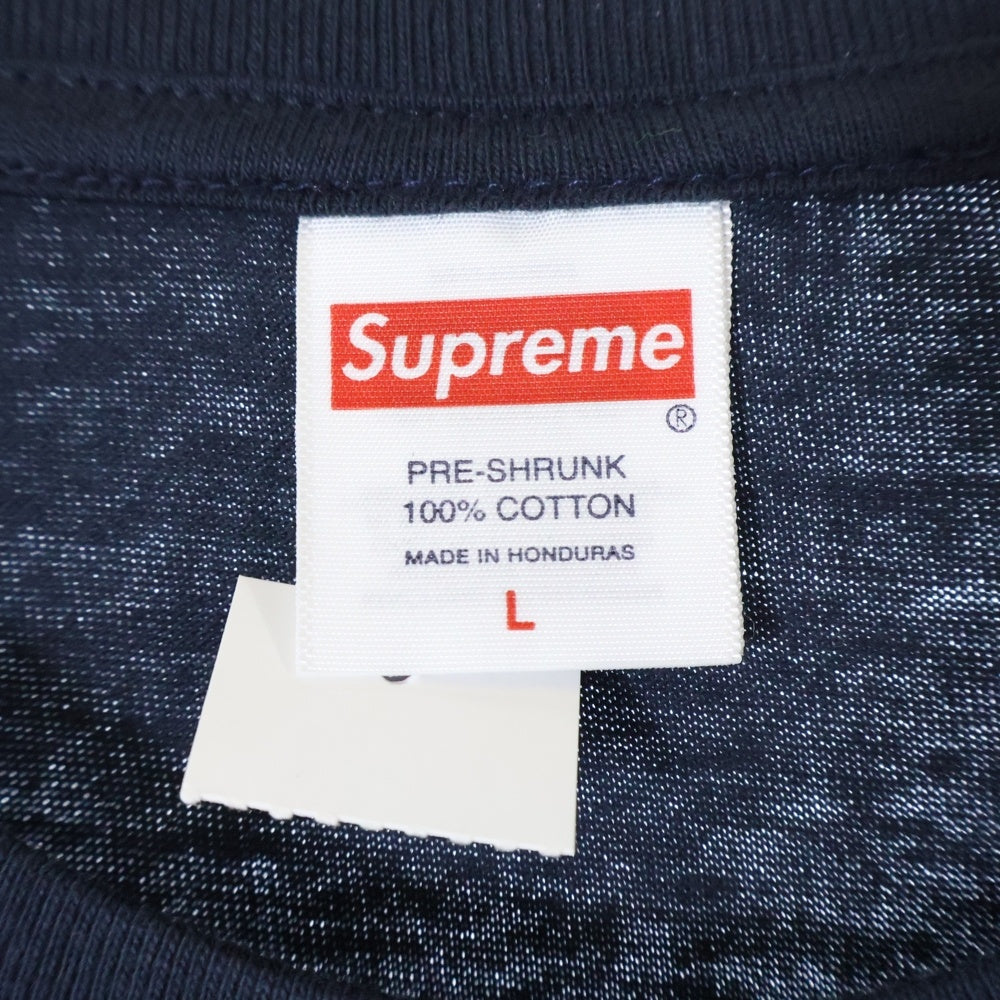 SUPREME(シュプリーム) 25SS Aphex Twin Ambient Works Tee エイフェックス ツイン アンビエントワークス プリント クルーネック 半袖Tシャツ カットソー ネイビー