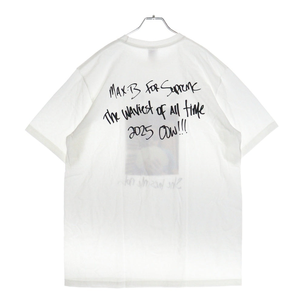 SUPREME(シュプリーム) 25SS Max B Tee マックスビー シーラブズミー フォトプリント クルーネック 半袖Tシャツ カットソー ホワイト