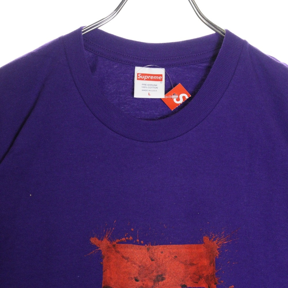 SUPREME(シュプリーム) 22SS Ralph Steadman Box Logo Tee ラルフステッドマン ボックスロゴ プリント 半袖Tシャツ カットソー パープル