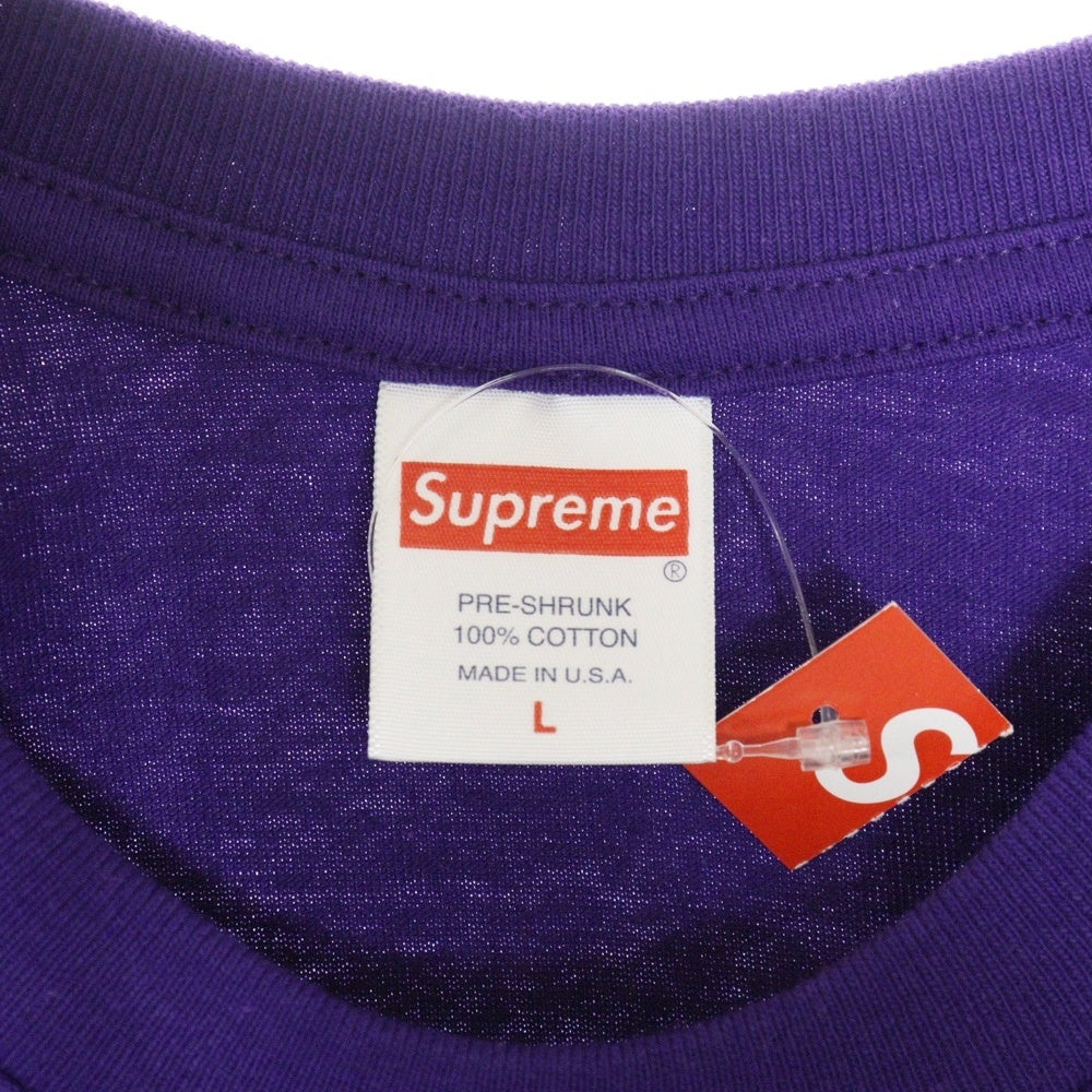 SUPREME(シュプリーム) 22SS Ralph Steadman Box Logo Tee ラルフステッドマン ボックスロゴ プリント 半袖Tシャツ カットソー パープル