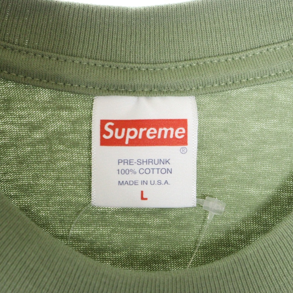 SUPREME(シュプリーム) 22SS Ralph Steadman Box Logo Tee ラルフステッドマン ボックスロゴ プリント 半袖Tシャツ カットソー グリーン