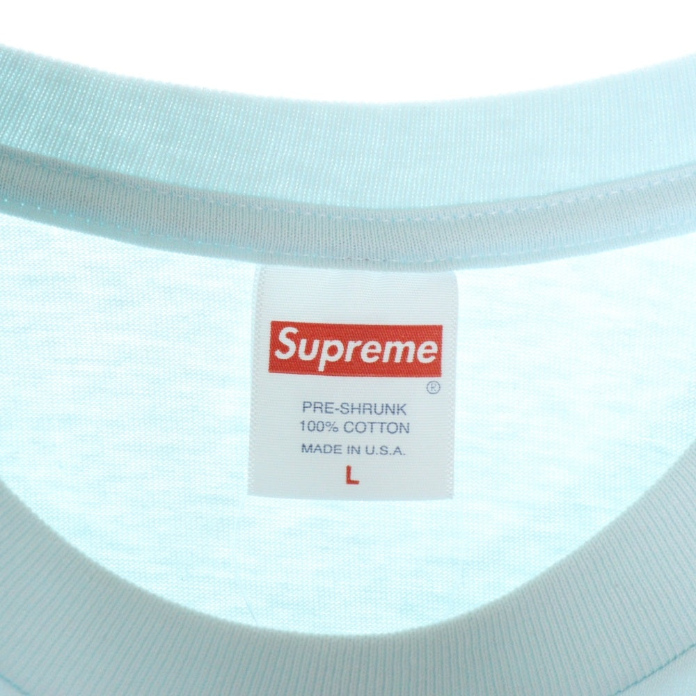 SUPREME(シュプリーム) 22SS Ralph Steadman Box Logo Tee ラルフステッドマン ボックスロゴ プリント 半袖Tシャツ カットソー ライトブルー