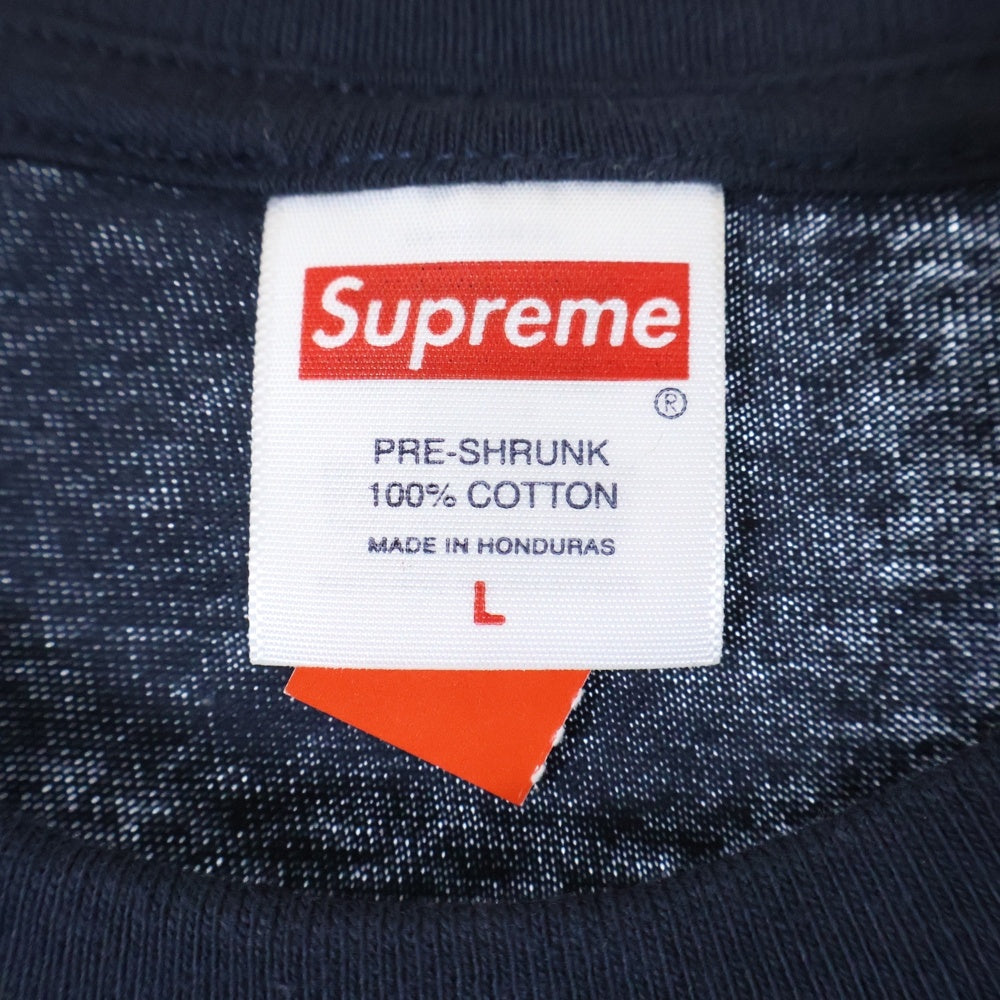 SUPREME(シュプリーム) 25SS Damien Hirst Tee ダミアンハースト プリント クルーネック 半袖Tシャツ カットソー ネイビー