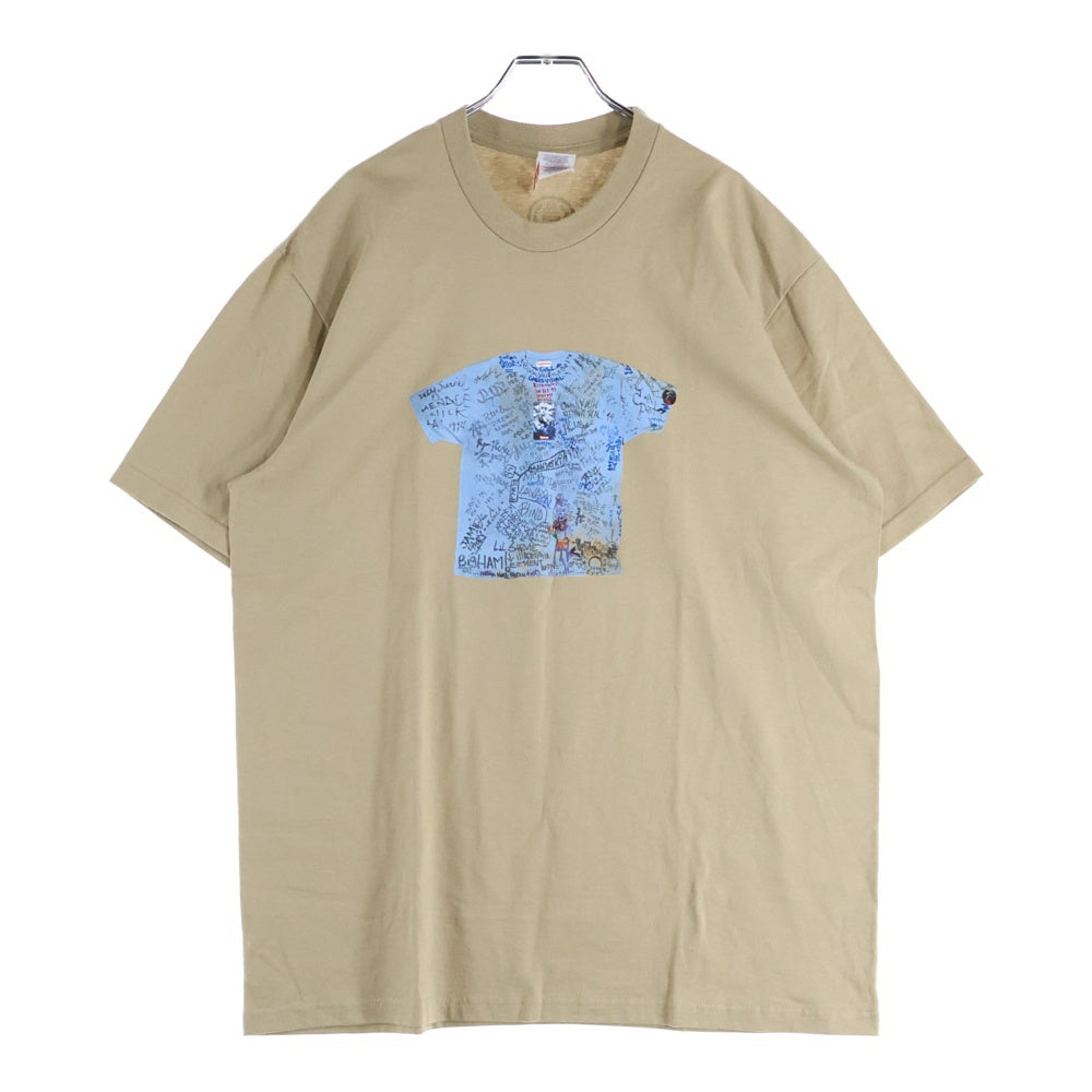 SUPREME(シュプリーム) 24SS 30th Anniversary First Tee 30周年 アニバーサリー ファースト プリント クルーネック 半袖Tシャツ カットソー ベージュ