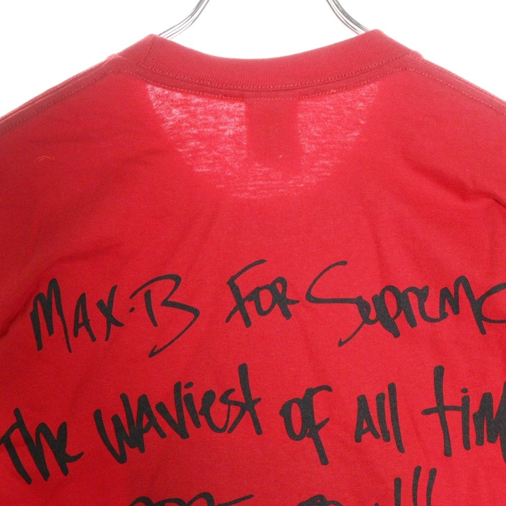 SUPREME(シュプリーム) 25SS Max B Tee マックスビー シーラブズミー フォトプリント クルーネック 半袖Tシャツ カットソー レッド