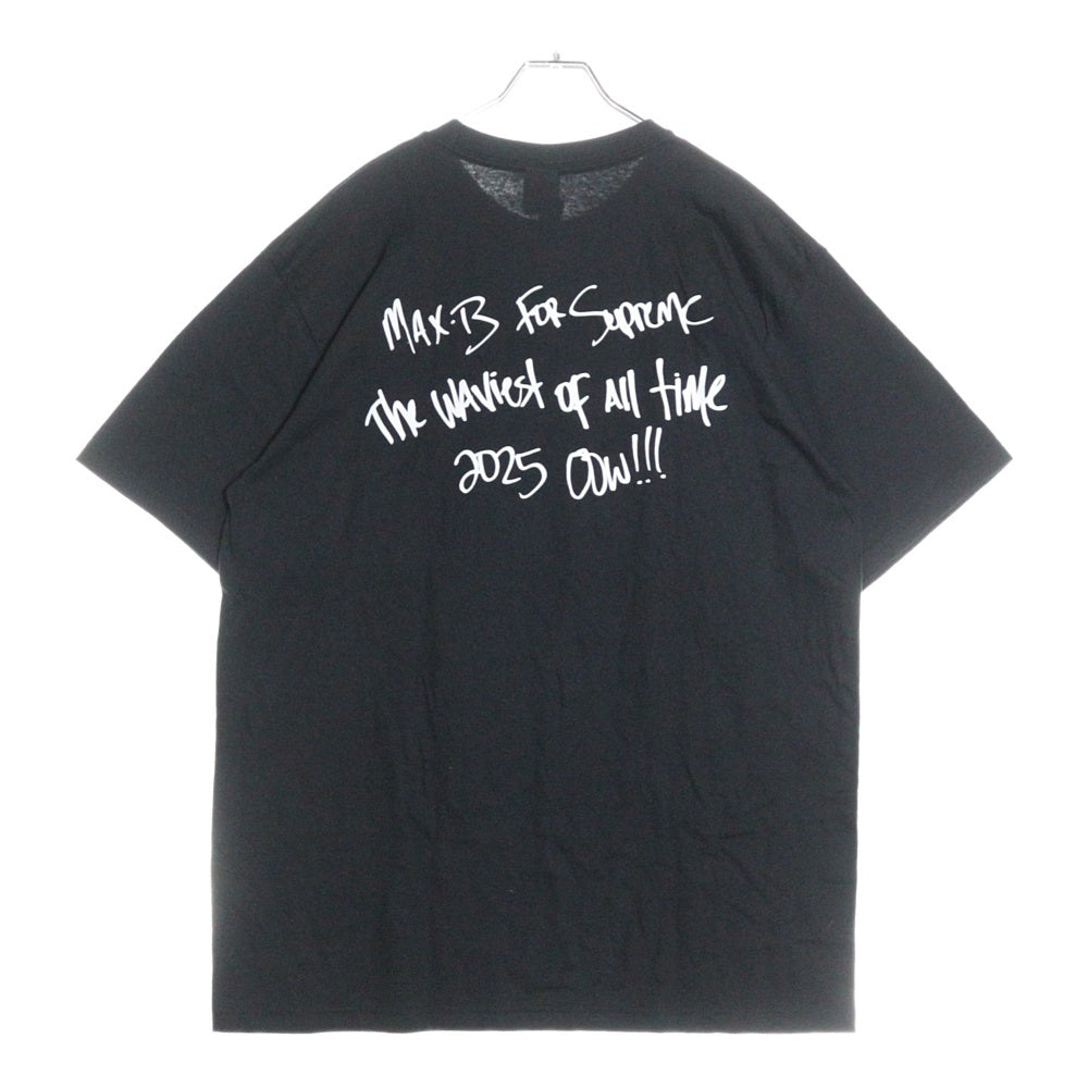 SUPREME(シュプリーム) 25SS Max B Tee マックスビー シーラブズミー フォトプリント クルーネック 半袖Tシャツ カットソー ブラック