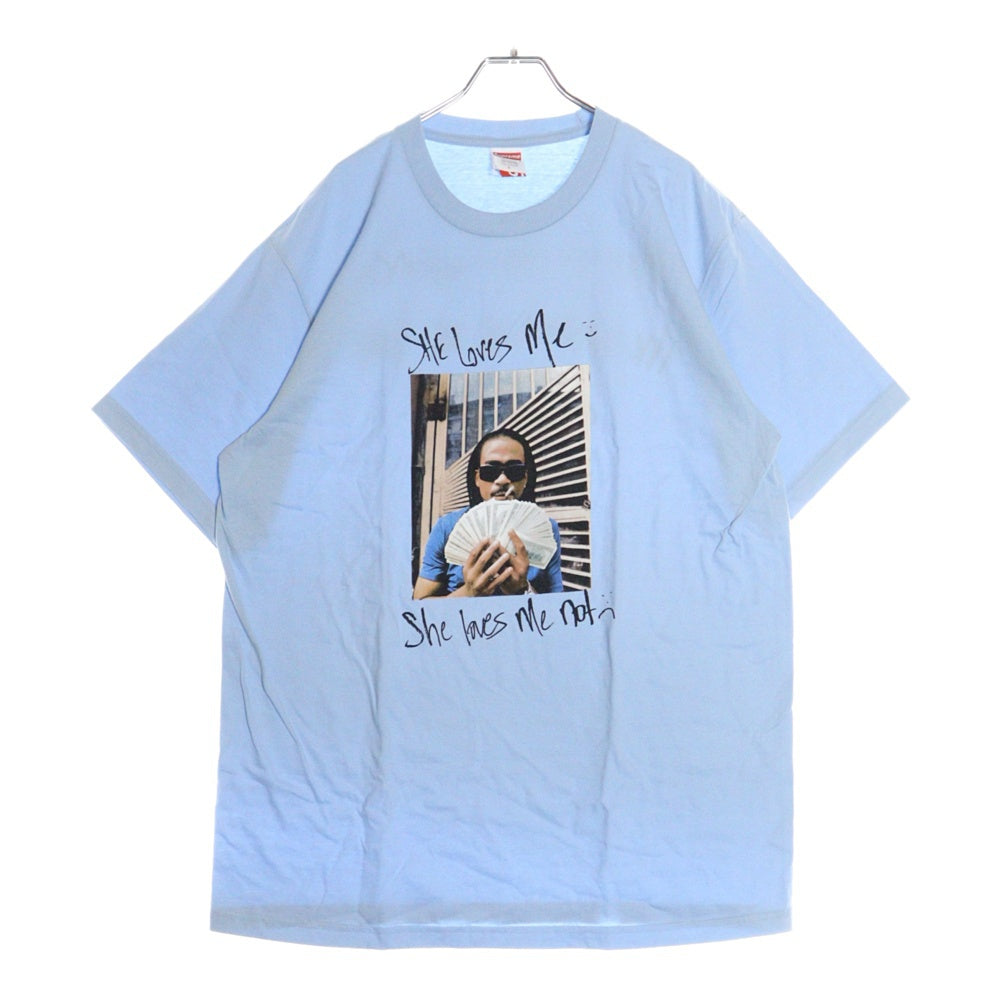 SUPREME(シュプリーム) 25SS Max B Tee マックスビー シーラブズミー フォトプリント クルーネック 半袖Tシャツ カットソー ライトブルー