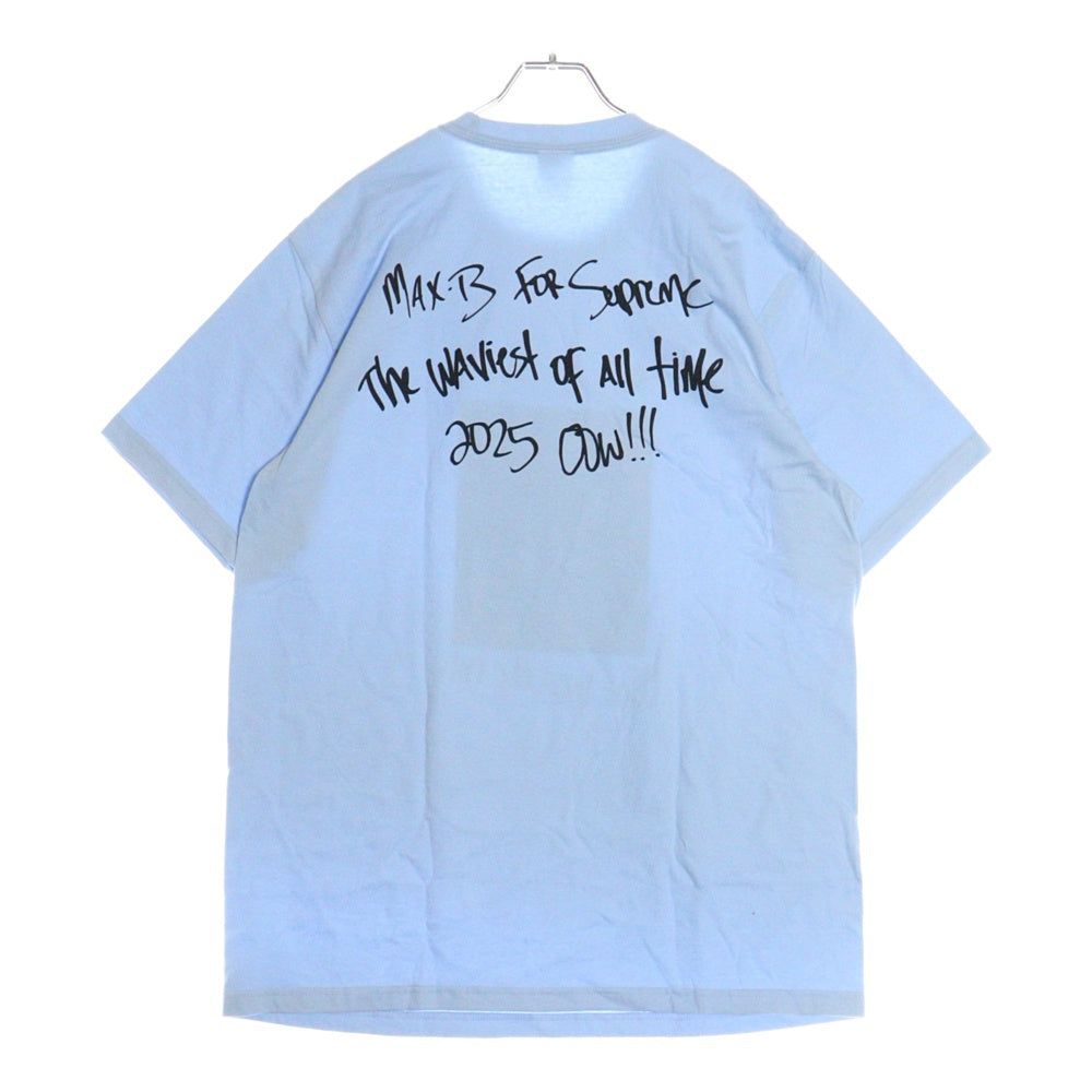 SUPREME(シュプリーム) 25SS Max B Tee マックスビー シーラブズミー フォトプリント クルーネック 半袖Tシャツ カットソー ライトブルー