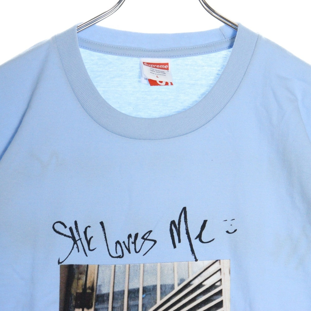 SUPREME(シュプリーム) 25SS Max B Tee マックスビー シーラブズミー フォトプリント クルーネック 半袖Tシャツ カットソー ライトブルー