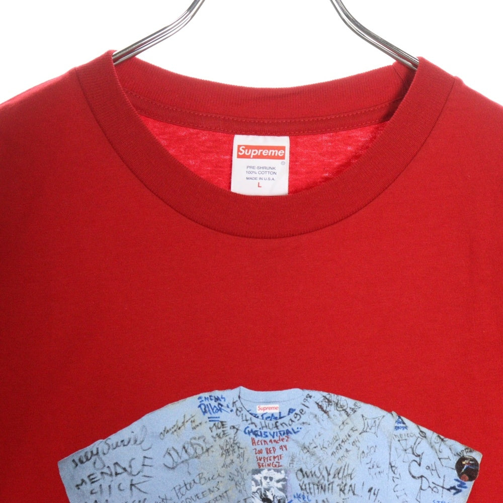SUPREME(シュプリーム) 24SS 30th Anniversary First Tee 30周年 アニバーサリー ファースト プリント クルーネック 半袖Tシャツ カットソー レッド