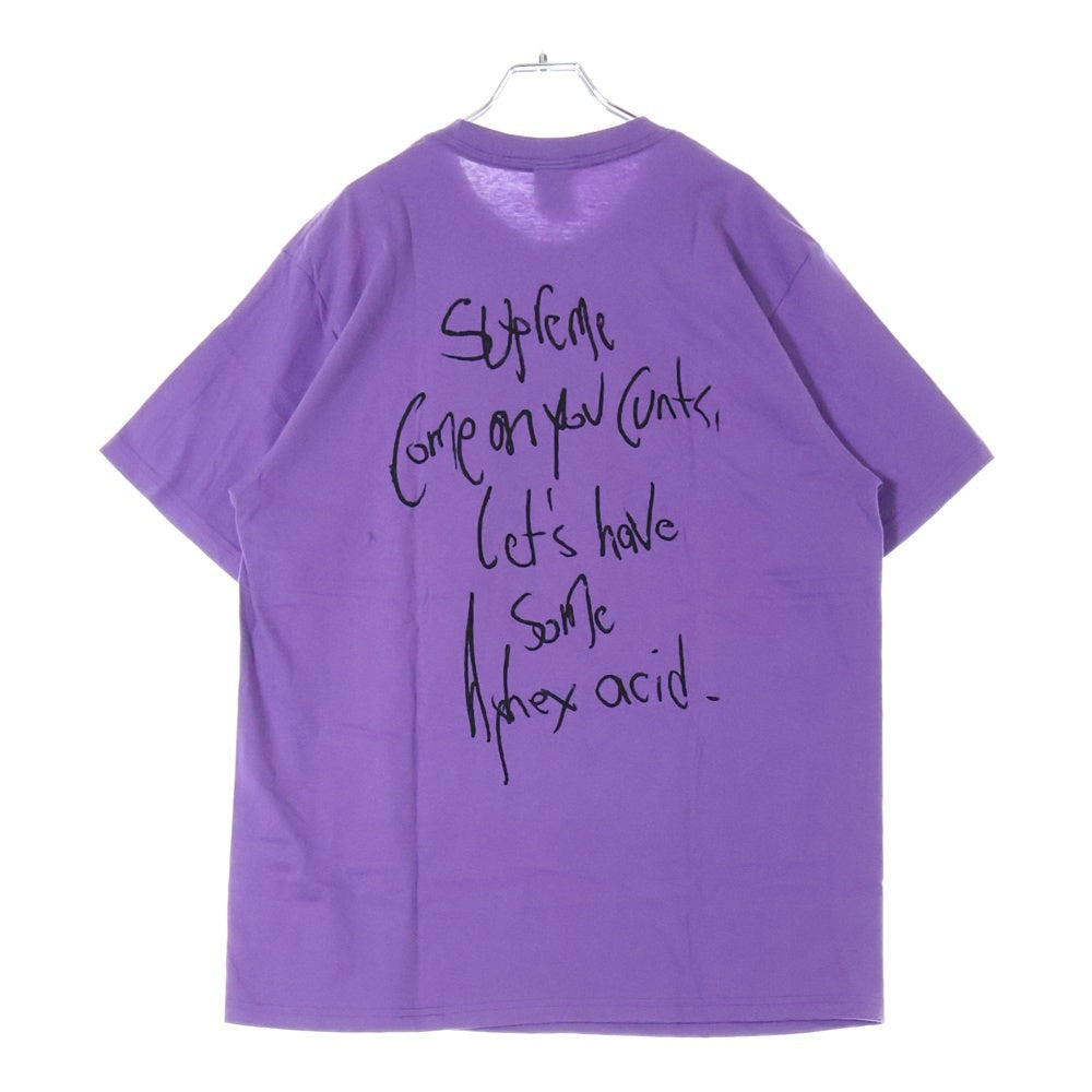 SUPREME(シュプリーム) 25SS Aphex Twin Windowlicker Tee エイフェックス ツイン ウィンドウリッカー フォトプリント クルーネック 半袖Tシャツ カットソー パープル