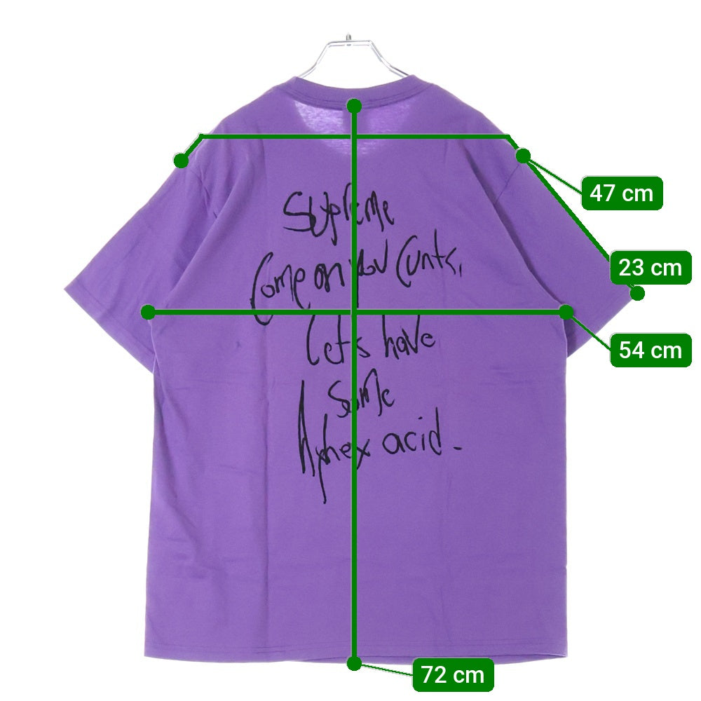 SUPREME(シュプリーム) 25SS Aphex Twin Windowlicker Tee エイフェックス ツイン ウィンドウリッカー フォトプリント クルーネック 半袖Tシャツ カットソー パープル