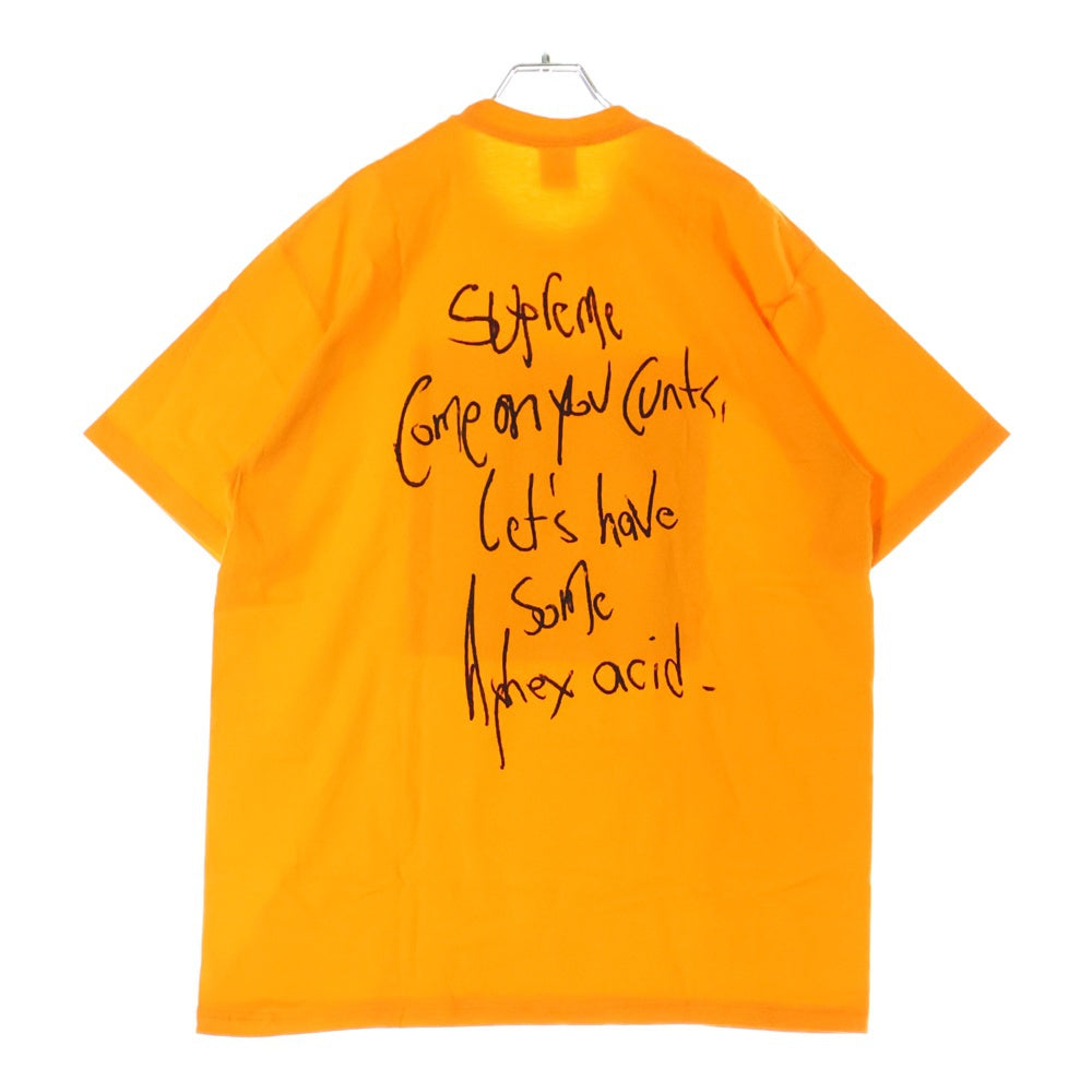 SUPREME(シュプリーム) 25SS Aphex Twin Windowlicker Tee エイフェックス ツイン ウィンドウリッカー フォトプリント クルーネック 半袖Tシャツ カットソー オレンジ
