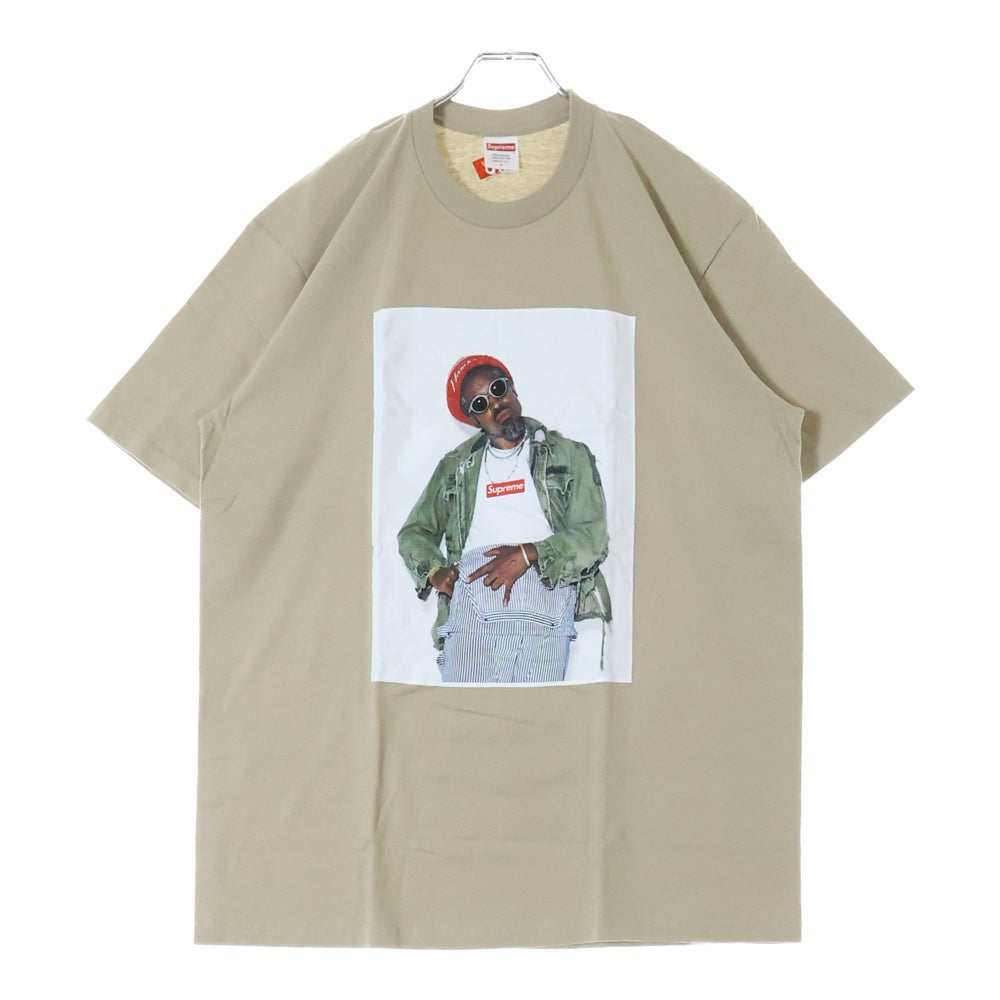 SUPREME(シュプリーム) 22AW Andre 3000 Tee アンドレ 3000 プリント クルーネック 半袖Tシャツ カットソー ベージュ