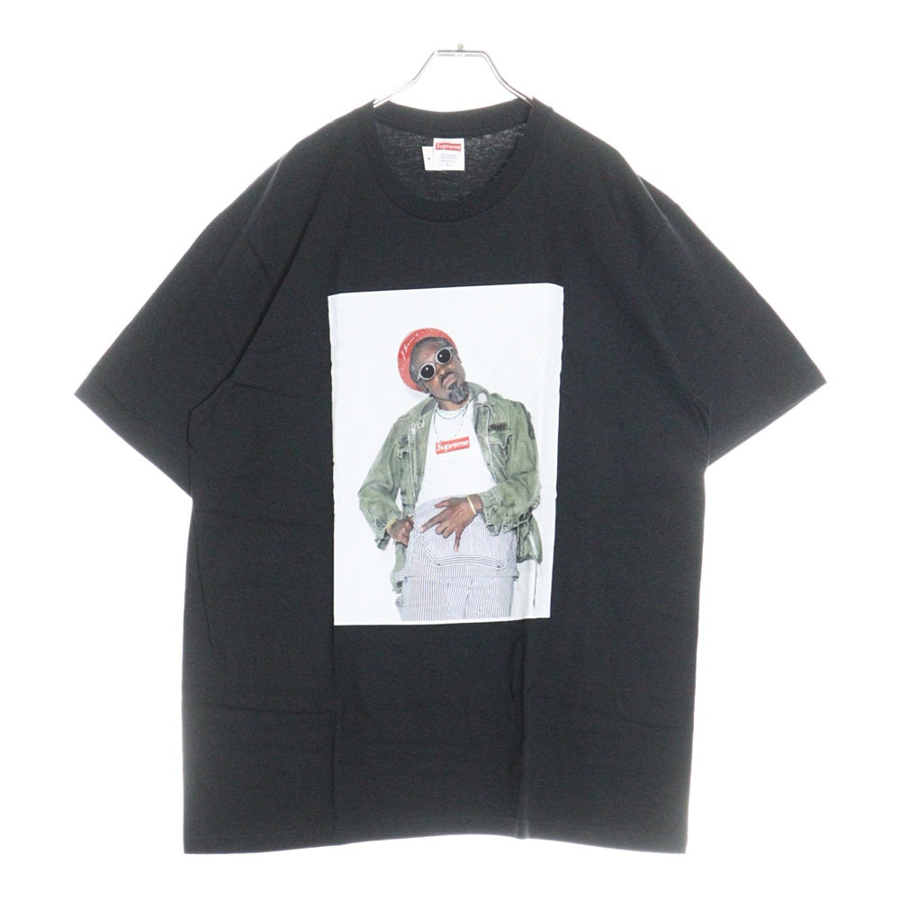SUPREME(シュプリーム) 22AW Andre 3000 Tee アンドレ 3000 プリント クルーネック 半袖Tシャツ カットソー ブラック