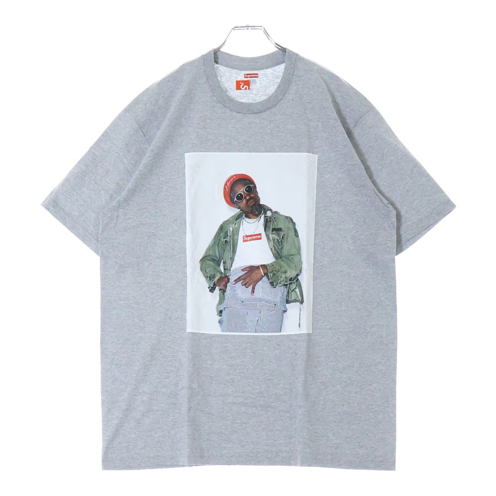 SUPREME(シュプリーム) 22AW Andre 3000 Tee アンドレ 3000 プリント クルーネック 半袖Tシャツ カットソー グレー