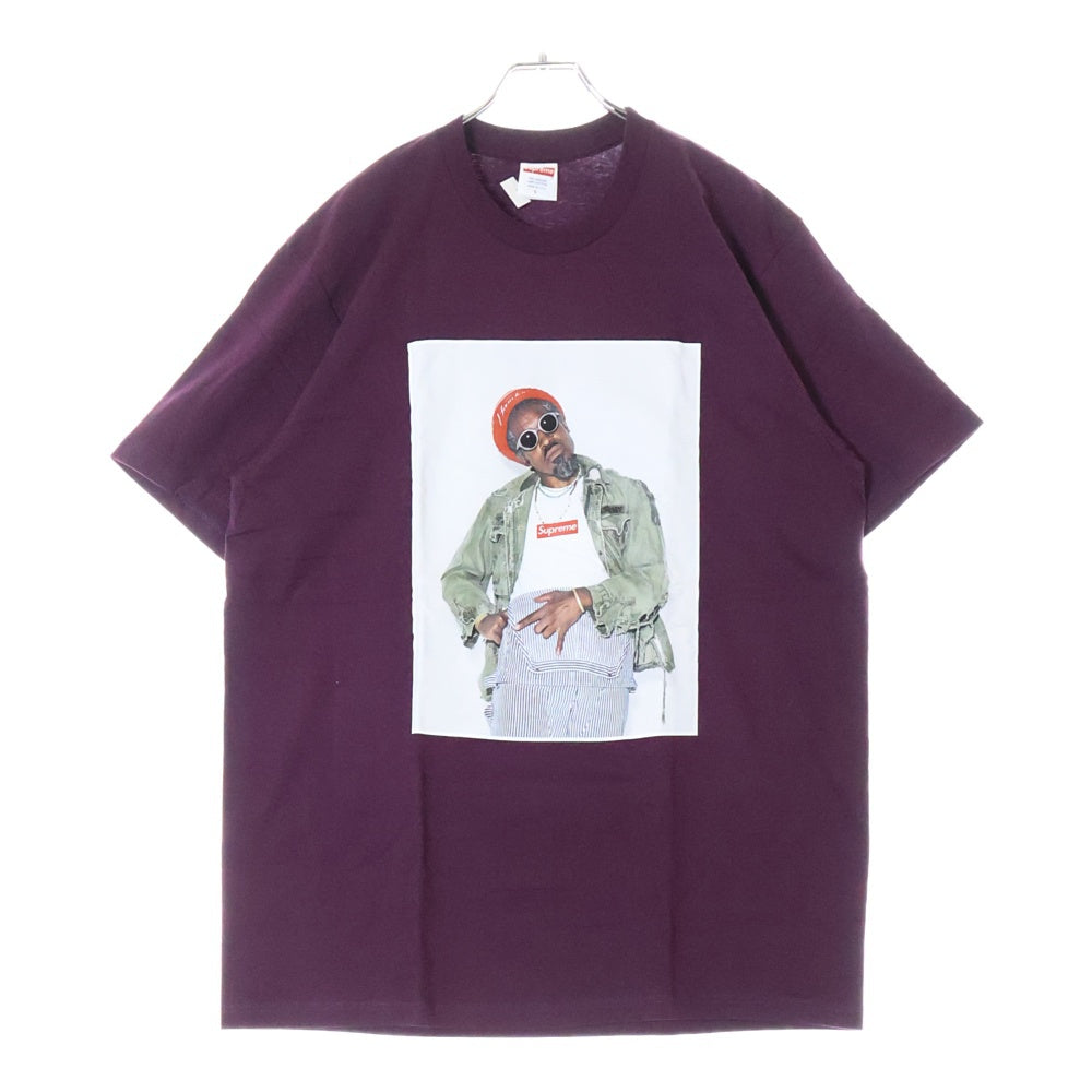 SUPREME(シュプリーム) 22AW Andre 3000 Tee アンドレ 3000 プリント クルーネック 半袖Tシャツ カットソー ボルドー