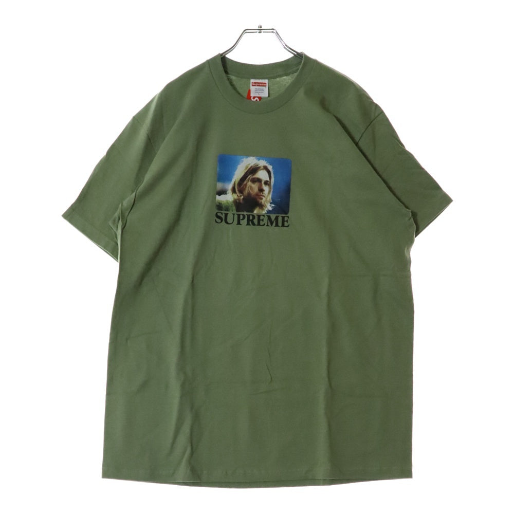 SUPREME(シュプリーム) 23SS Kurt Cobain Tee カート・コバーン フォトプリント クルーネック 半袖Tシャツ カットソー グリーン