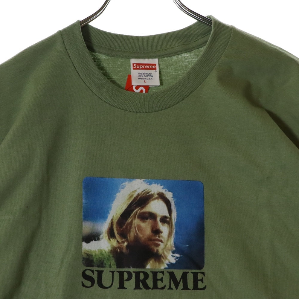 SUPREME(シュプリーム) 23SS Kurt Cobain Tee カート・コバーン フォトプリント クルーネック 半袖Tシャツ カットソー グリーン