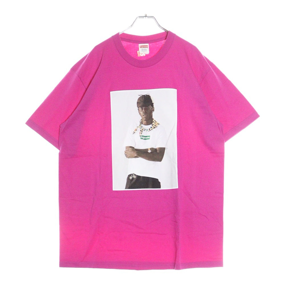 SUPREME(シュプリーム) 24AW Tyler The Creator Tee タイラー・ザ・クリエイター フォトプリント クルーネック 半袖Tシャツ カットソー ピンク