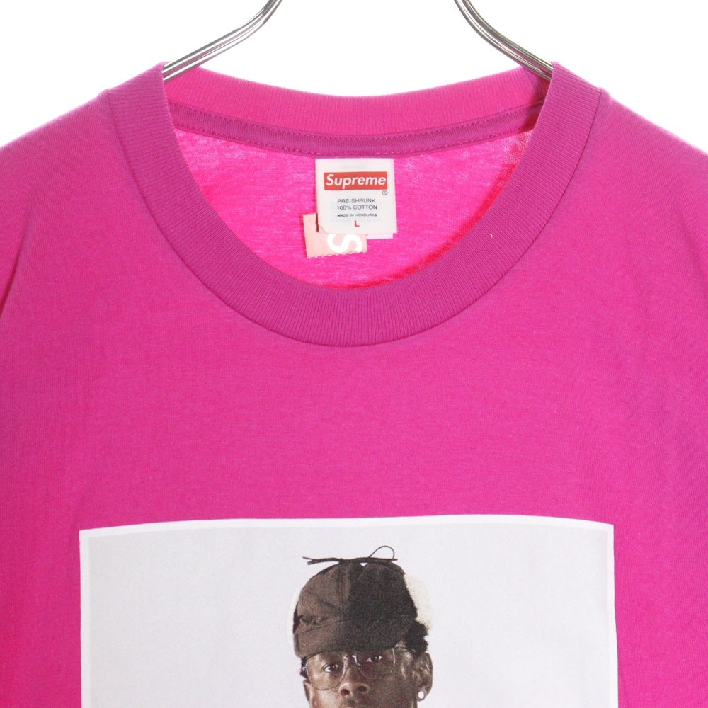 SUPREME(シュプリーム) 24AW Tyler The Creator Tee タイラー・ザ・クリエイター フォトプリント クルーネック 半袖Tシャツ カットソー ピンク