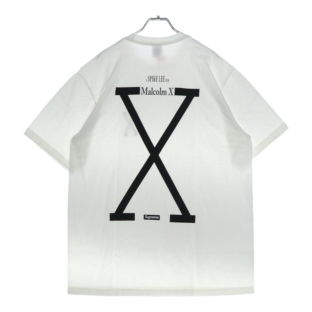 SUPREME(シュプリーム) 25SS ×40Acres Malcolm X Tee 40エーカーズ マルコム X プリント クルーネック 半袖Tシャツ カットソー ホワイト