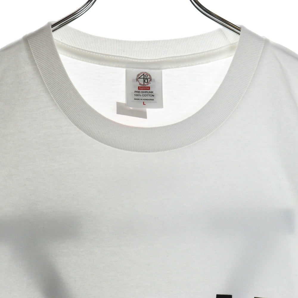 SUPREME(シュプリーム) 25SS ×40Acres Malcolm X Tee 40エーカーズ マルコム X プリント クルーネック 半袖Tシャツ カットソー ホワイト
