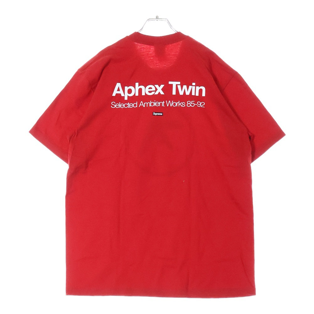 SUPREME(シュプリーム) 25SS Aphex Twin Ambient Works Tee エイフェックス ツイン アンビエントワークス プリント クルーネック 半袖Tシャツ カットソー レッド