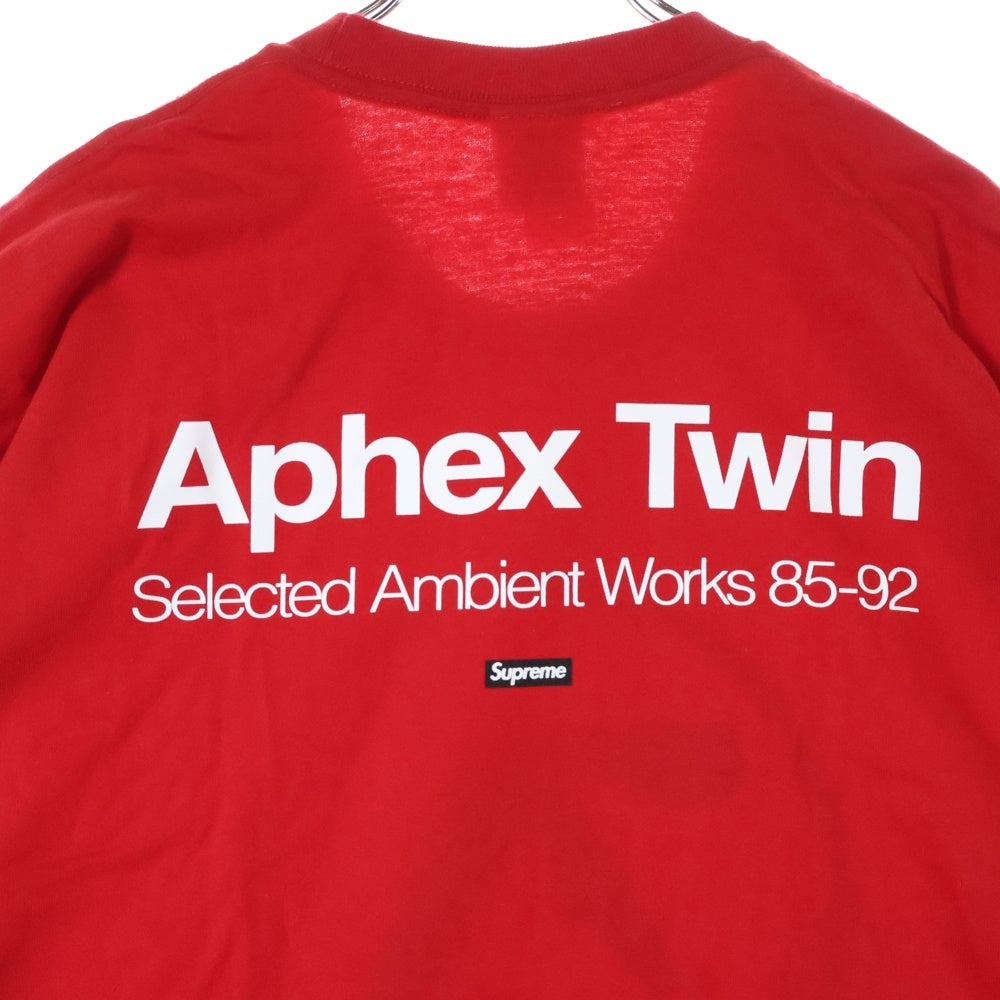 SUPREME(シュプリーム) 25SS Aphex Twin Ambient Works Tee エイフェックス ツイン アンビエントワークス プリント クルーネック 半袖Tシャツ カットソー レッド
