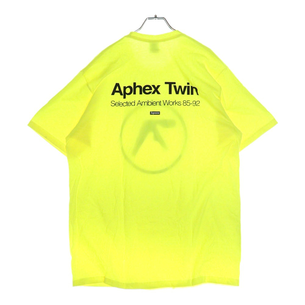 SUPREME(シュプリーム) 25SS Aphex Twin Ambient Works Tee エイフェックス ツイン アンビエントワークス プリント クルーネック 半袖Tシャツ カットソー イエロー