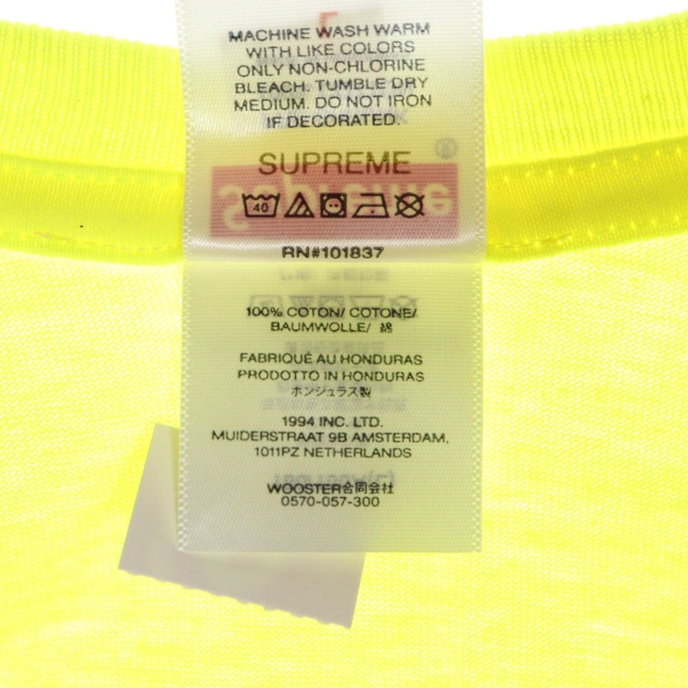 SUPREME(シュプリーム) 25SS Aphex Twin Ambient Works Tee エイフェックス ツイン アンビエントワークス プリント クルーネック 半袖Tシャツ カットソー イエロー